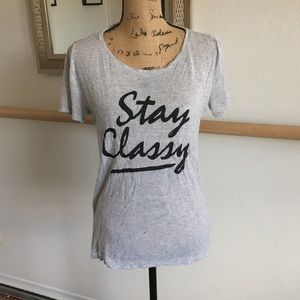 ✨✨Heathered stay classy t shirt